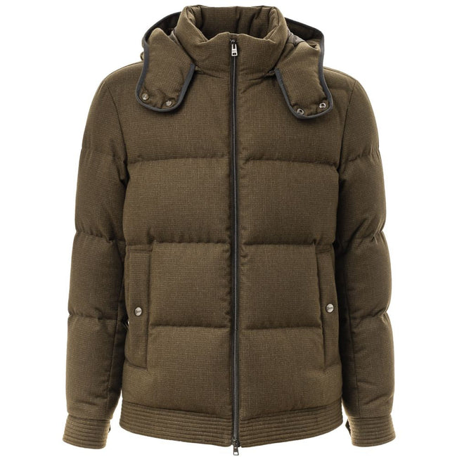 Herno Green Wool Jackets & Coat Herno