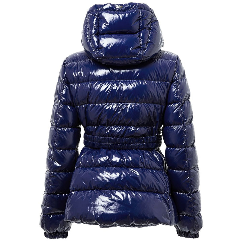 Herno Blue Polyamide Coat Herno
