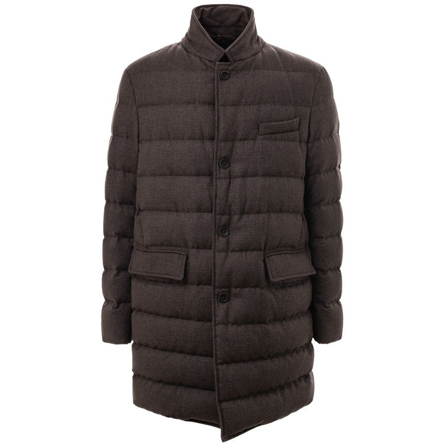 Herno Brown Wool Jackets & Coat Herno