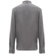 Corneliani Gray Cotton Polo Shirt Corneliani