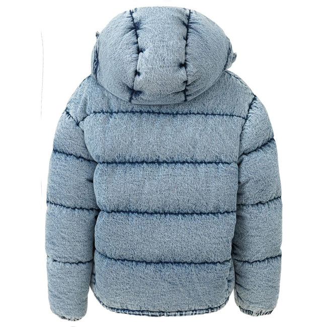 Miu Miu Blue Polyester Jackets & Coat Miu Miu