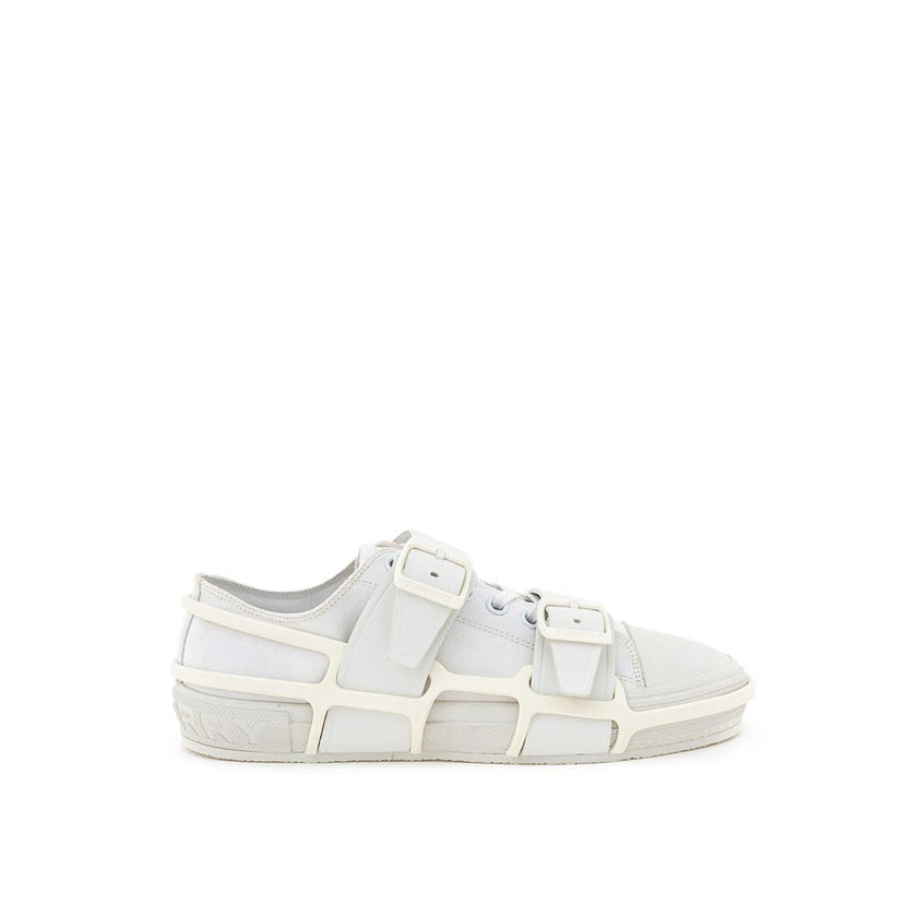 Burberry White Cotton Athletic Sneakers Burberry