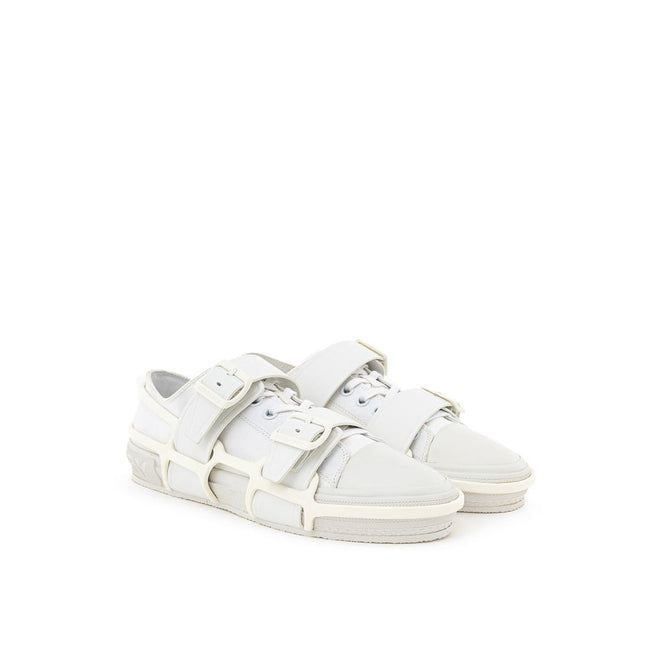Burberry White Cotton Sneaker Burberry