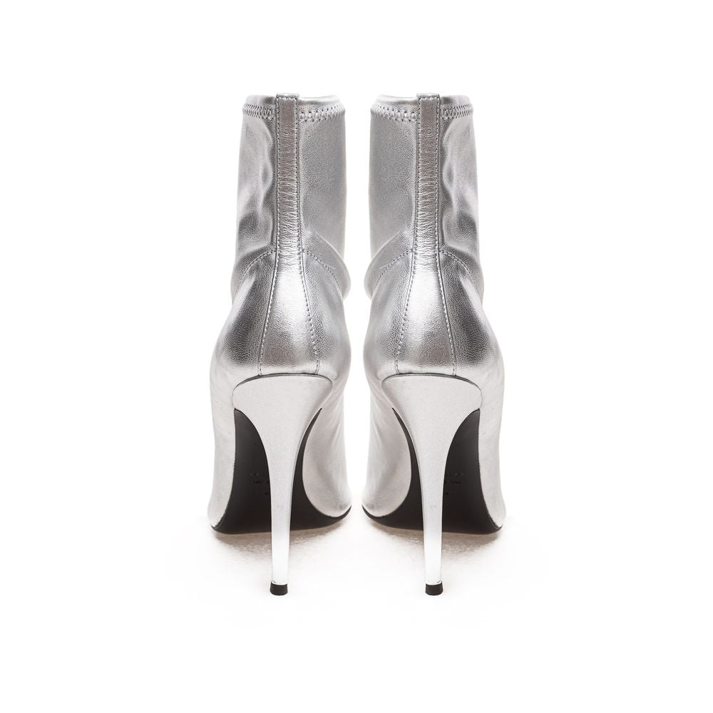 Giuseppe Zanotti Gray Leather Boot Giuseppe Zanotti