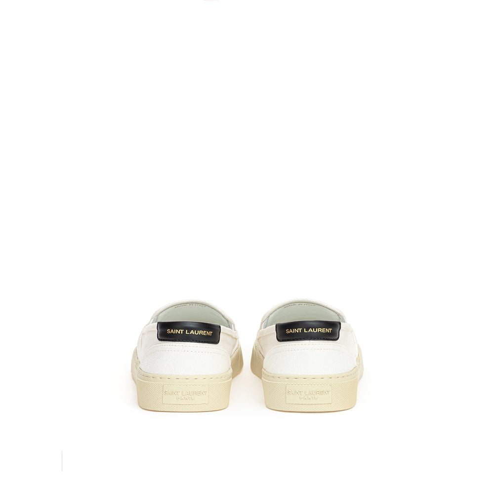 Saint Laurent White Cotton Sneaker Saint Laurent