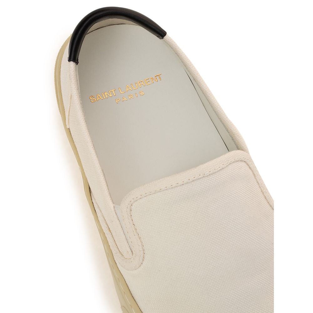 Saint Laurent White Cotton Sneaker Saint Laurent