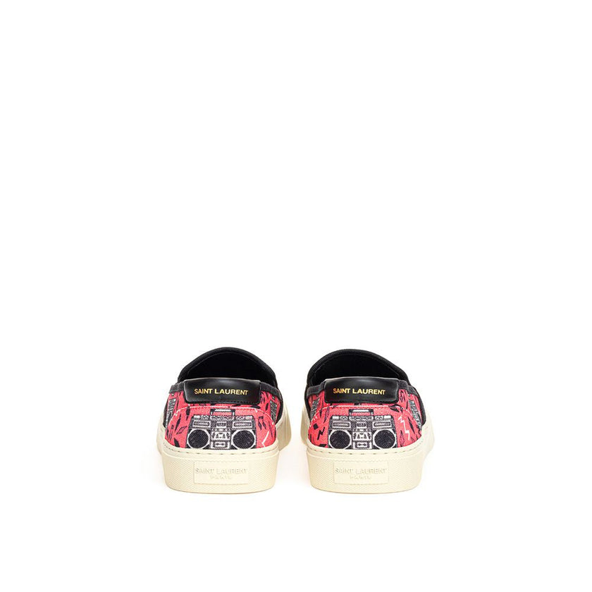 Saint Laurent Pink Cotton Platform Sneakers Saint Laurent