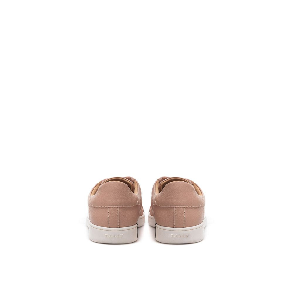 Bally Elegant Pink Leather Sneakers for Women Bally