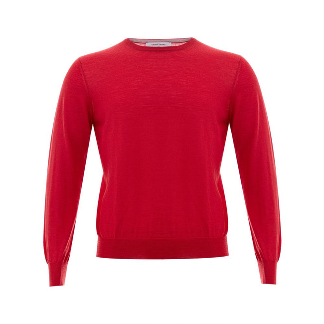 Gran Sasso Elegant Red Wool Sweater for Men Gran Sasso