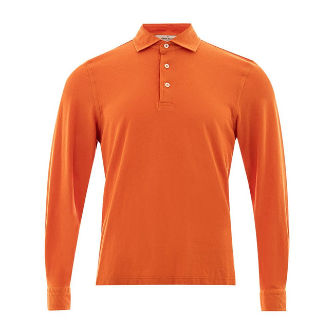 Gran Sasso Elegant Orange Cotton Polo for Men Gran Sasso