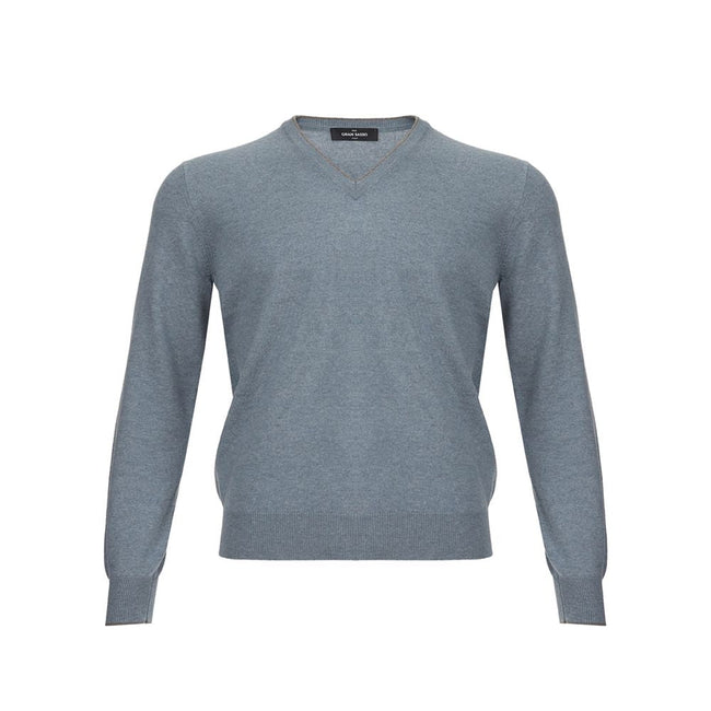 Gran Sasso Elegant Cashmere Sweater in Chic Gray Gran Sasso