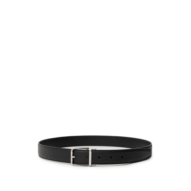 Dolce & Gabbana Black Leather Belt Dolce & Gabbana