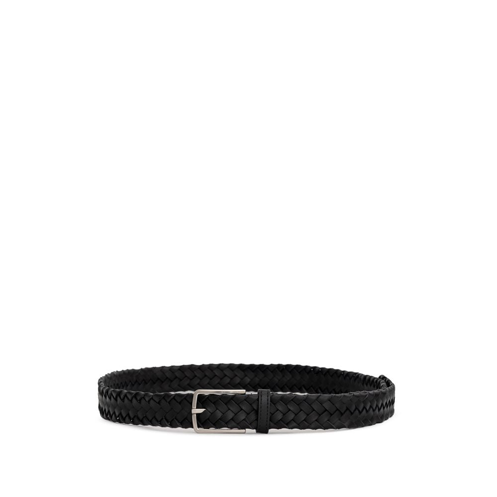 Bottega Veneta Black Leather Belt Bottega Veneta