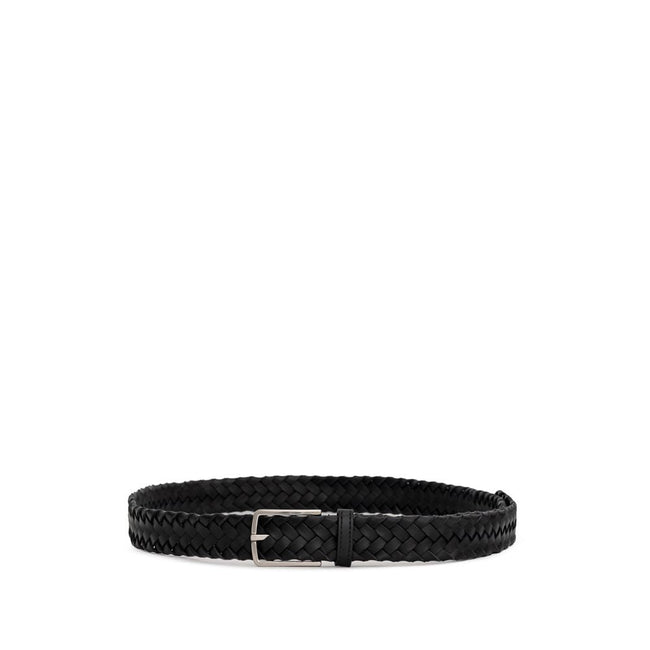 Bottega Veneta Black Leather Belt Bottega Veneta