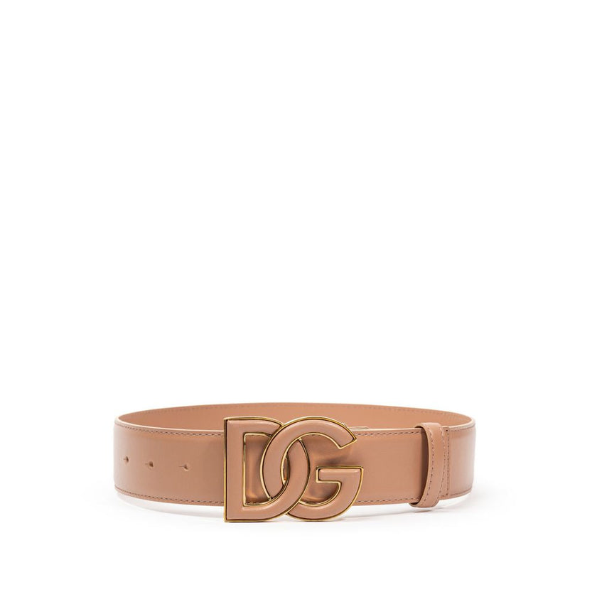 Dolce & Gabbana Pink Leather Regular Belt Dolce & Gabbana