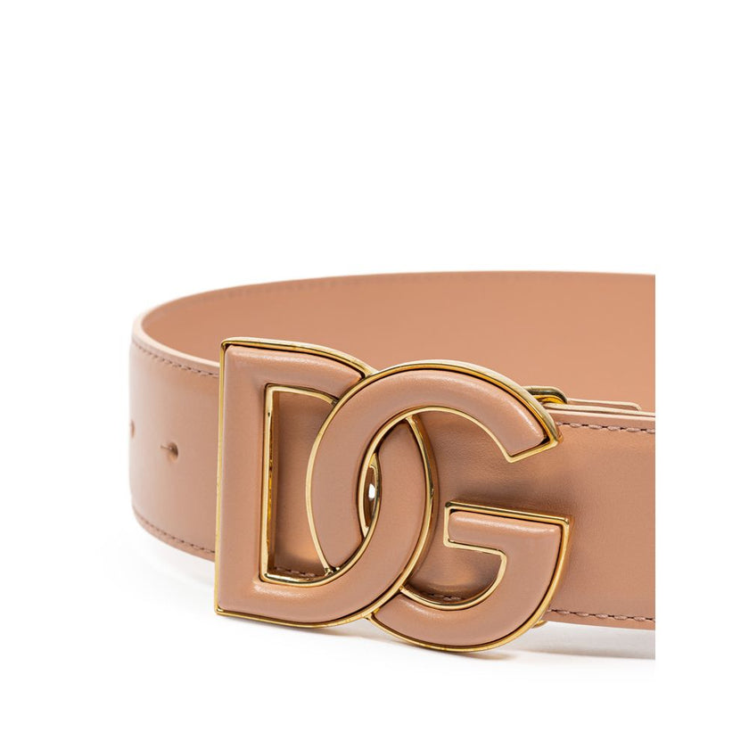 Dolce & Gabbana Pink Leather Regular Belt Dolce & Gabbana