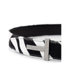 Tom Ford Black And White Leather Belt Tom Ford