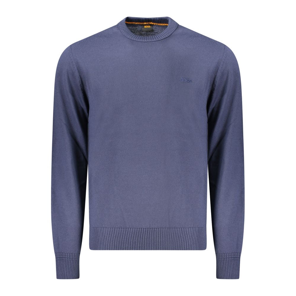 Hugo Boss Blue Wool Men Sweater Hugo Boss