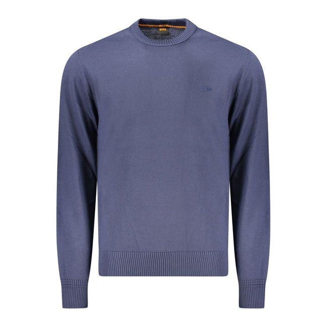 Hugo Boss Blue Wool Men Sweater Hugo Boss