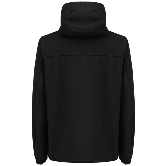 Dolce & Gabbana Black Polyester Jackets & Coat Dolce & Gabbana