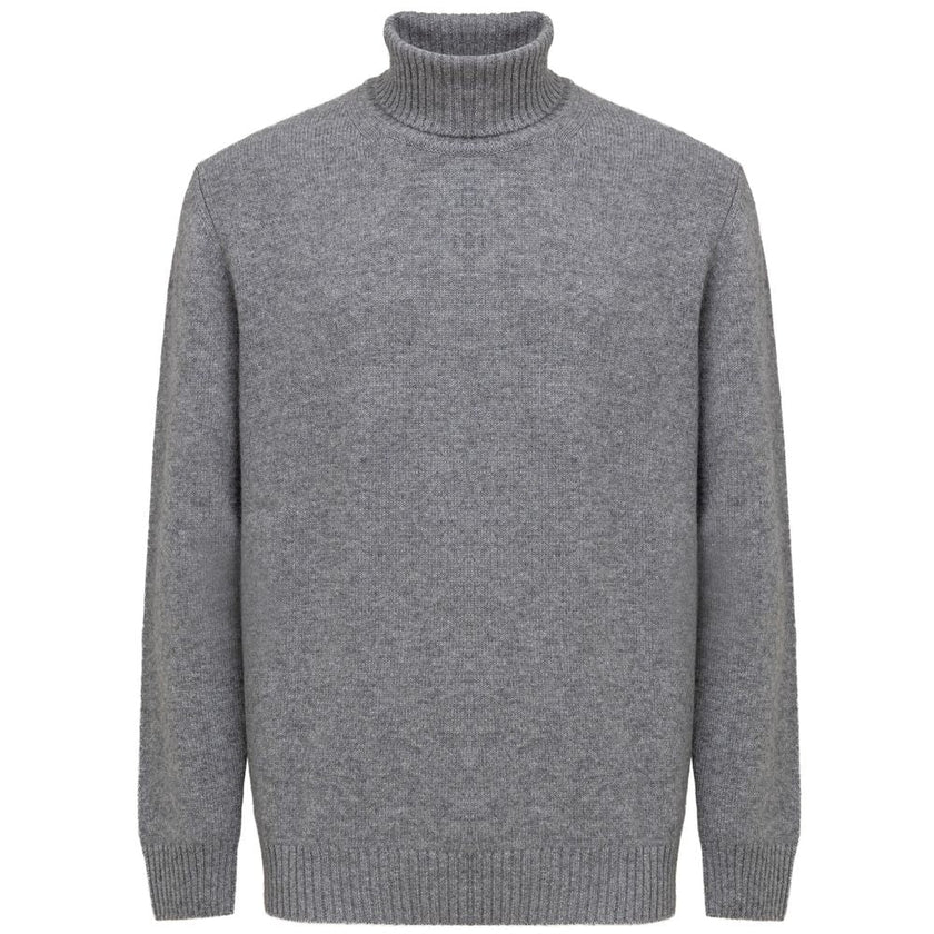 Cruciani Gray Cashmere Turtleneck Cruciani