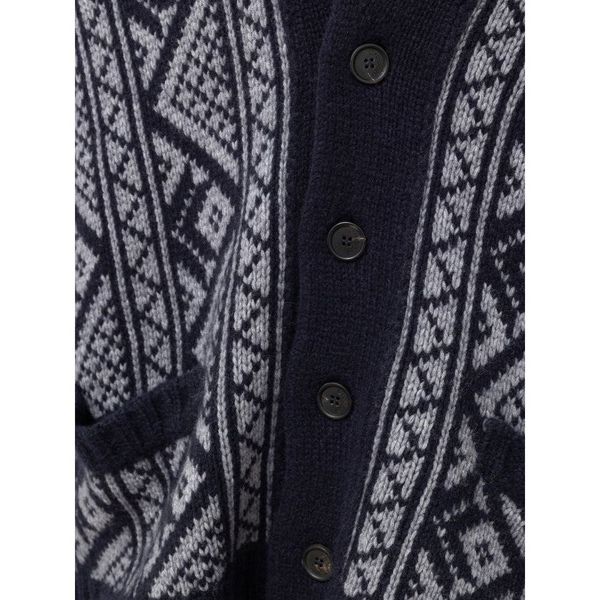 Cruciani Bicolor Cashmere Cardigan Cruciani