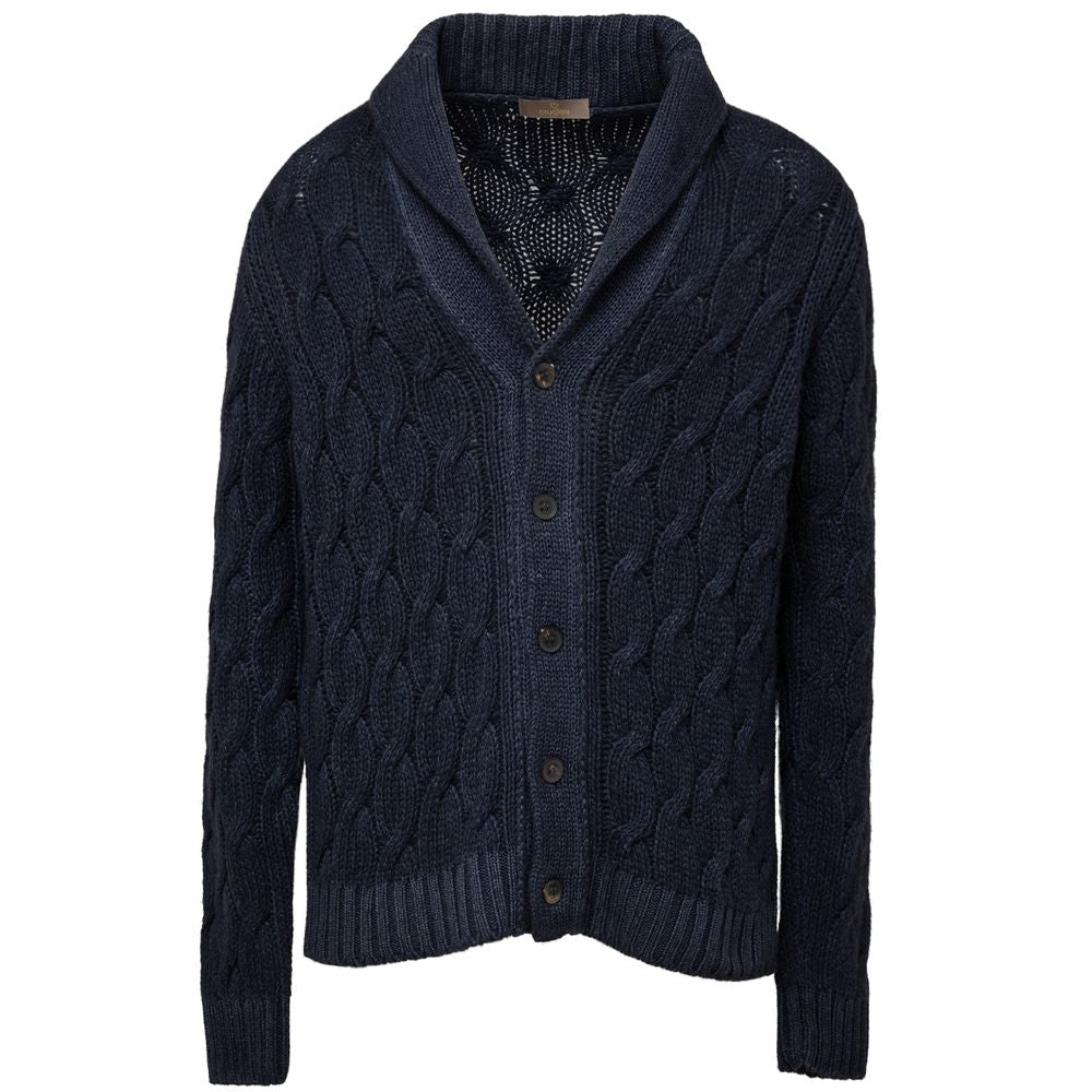 Cruciani Blue Cashmere Cardigan Cruciani