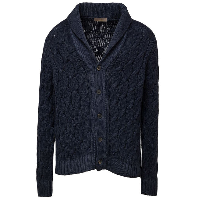Cruciani Blue Cashmere Cardigan Cruciani