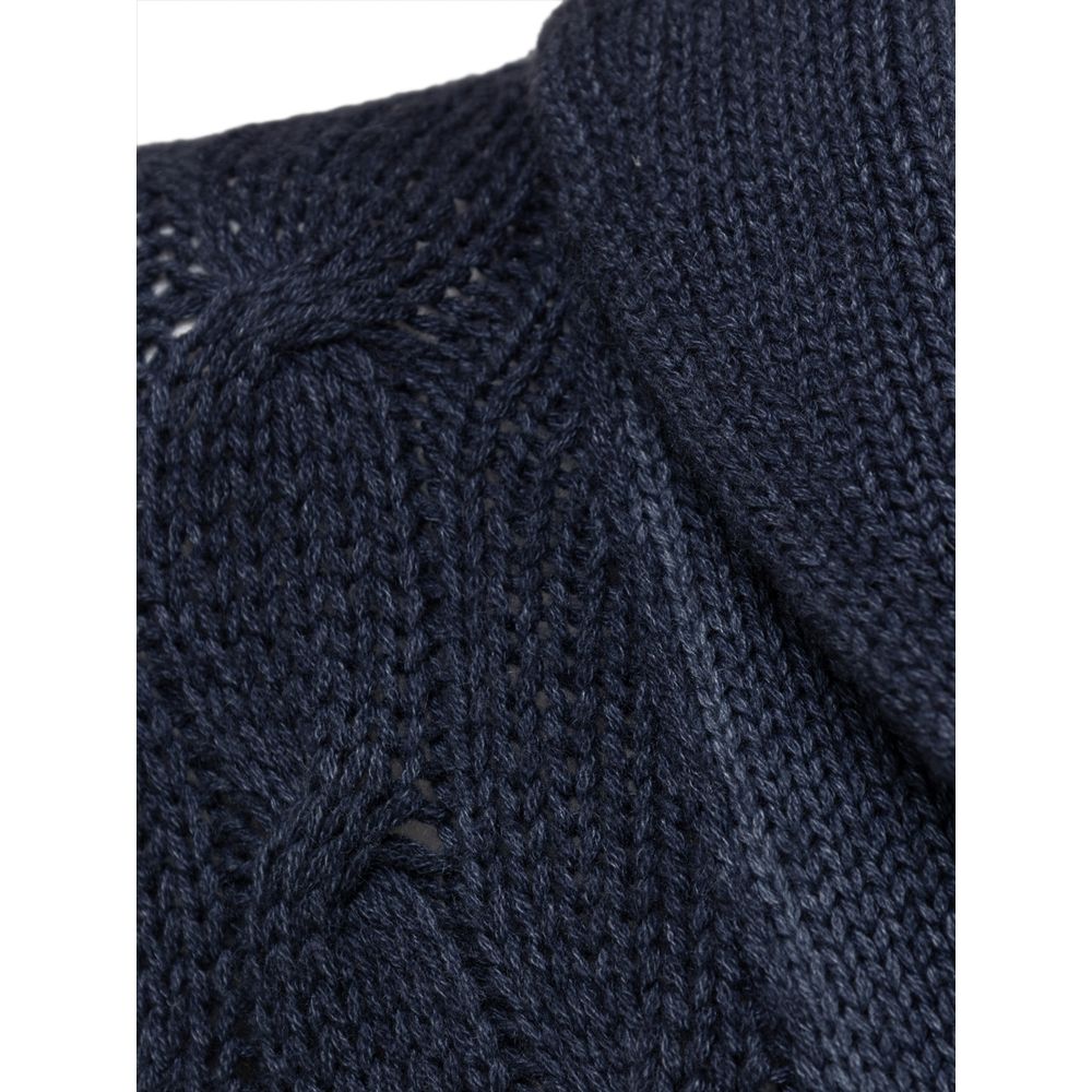 Cruciani Blue Cashmere Cardigan Cruciani