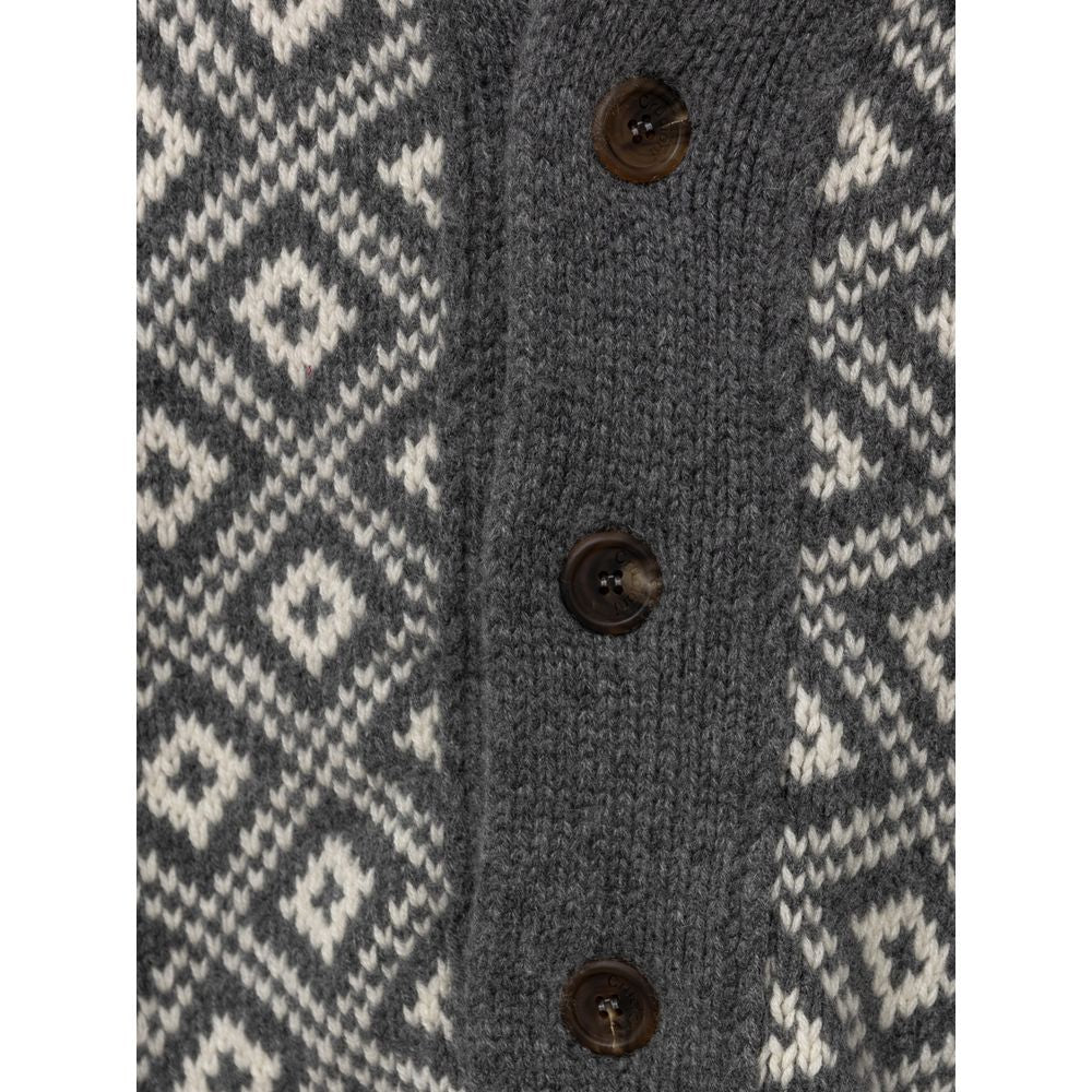 Cruciani Bicolor Cashmere Cardigan Cruciani