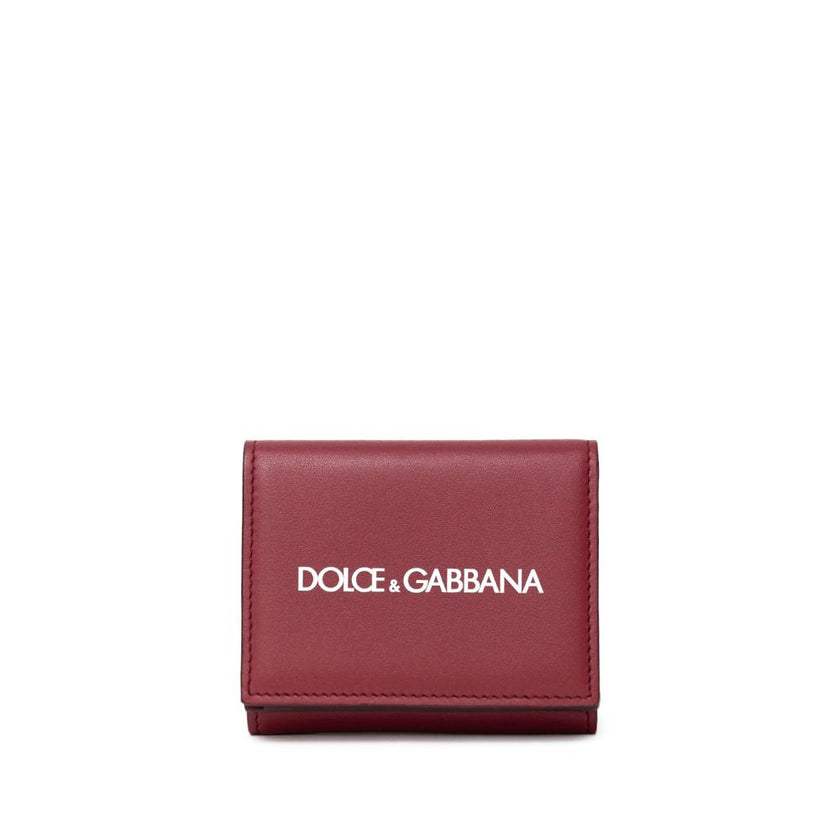 Dolce & Gabbana Red Calfskin Wallet Dolce & Gabbana