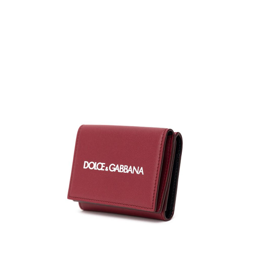 Dolce & Gabbana Red Calfskin Wallet Dolce & Gabbana