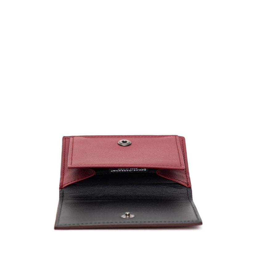 Dolce & Gabbana Red Calfskin Wallet Dolce & Gabbana