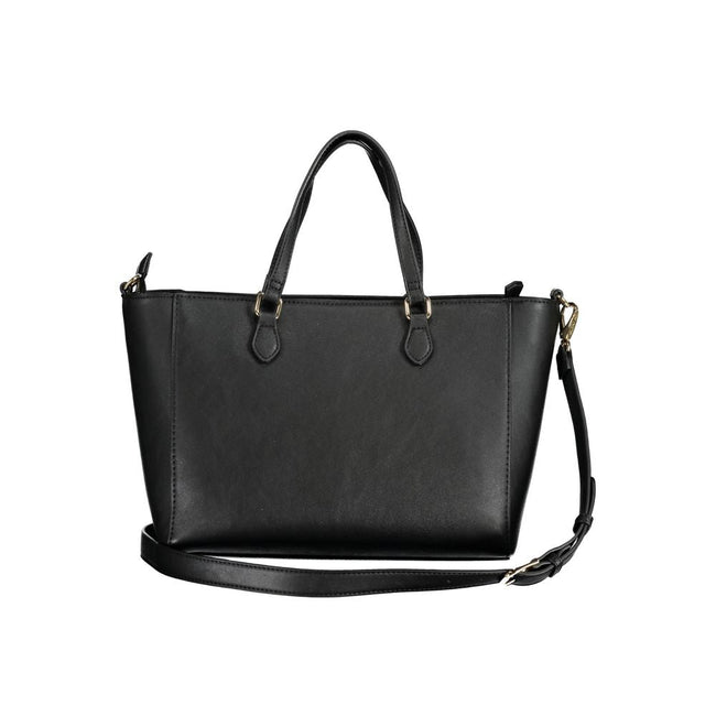 Mario Valentino Black Polyurethane Women Handbag Mario Valentino