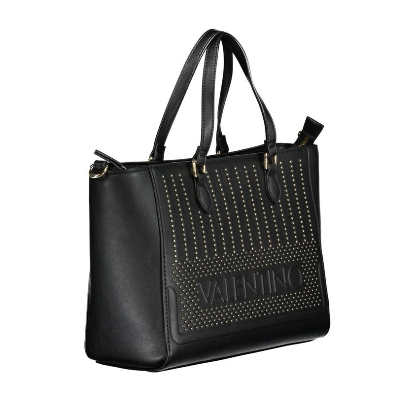 Mario Valentino Black Polyurethane Women Handbag Mario Valentino