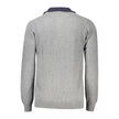 North Sails Gray Wool Men Sweater North Sails
