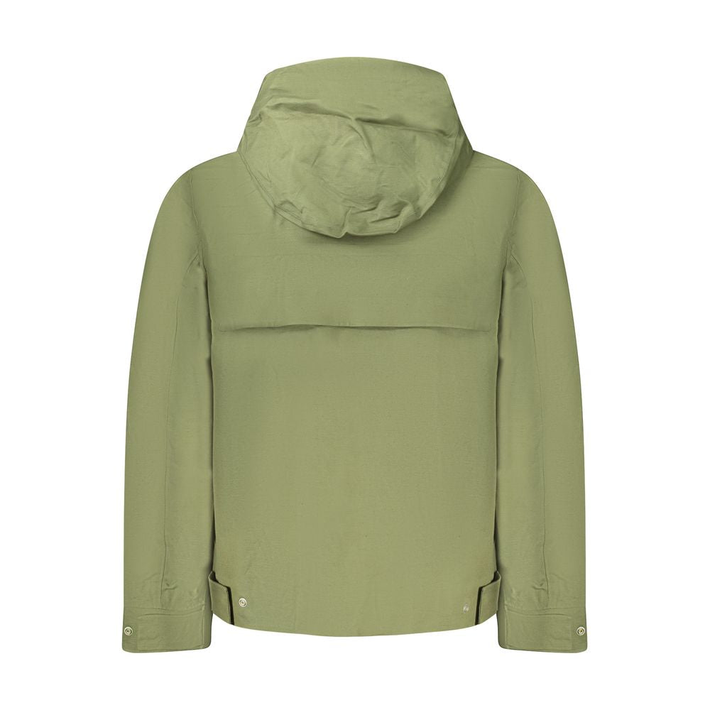 K-WAY Green Cotton Men Jacket K-WAY