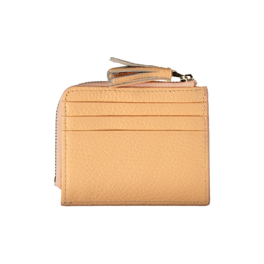 Coccinelle Arancione Leather Women Wallet Coccinelle