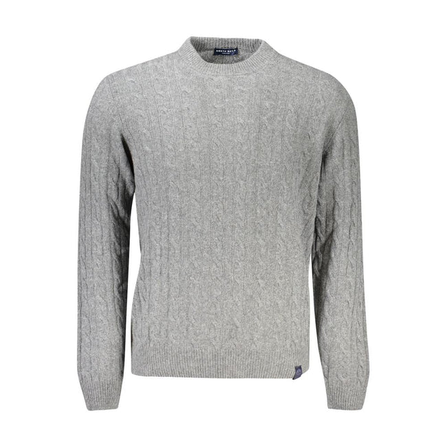 North Sails Gray Wool Men Sweater North Sails