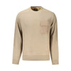 Hugo Boss Beige Cotton Men Sweater Hugo Boss