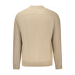 Hugo Boss Beige Cotton Men Sweater Hugo Boss