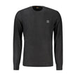 Hugo Boss Black Cotton Men Sweater Hugo Boss