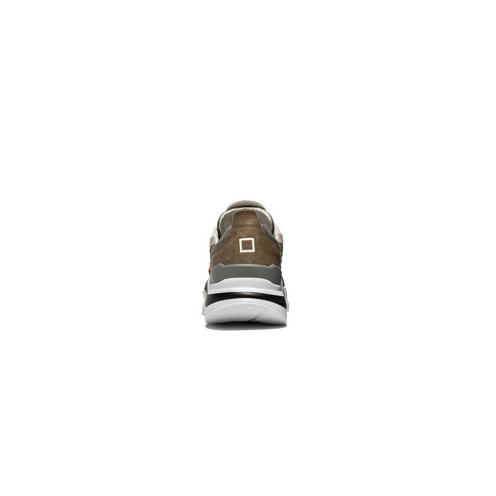 D.A.T.E Gray Leather Sneaker D.A.T.E