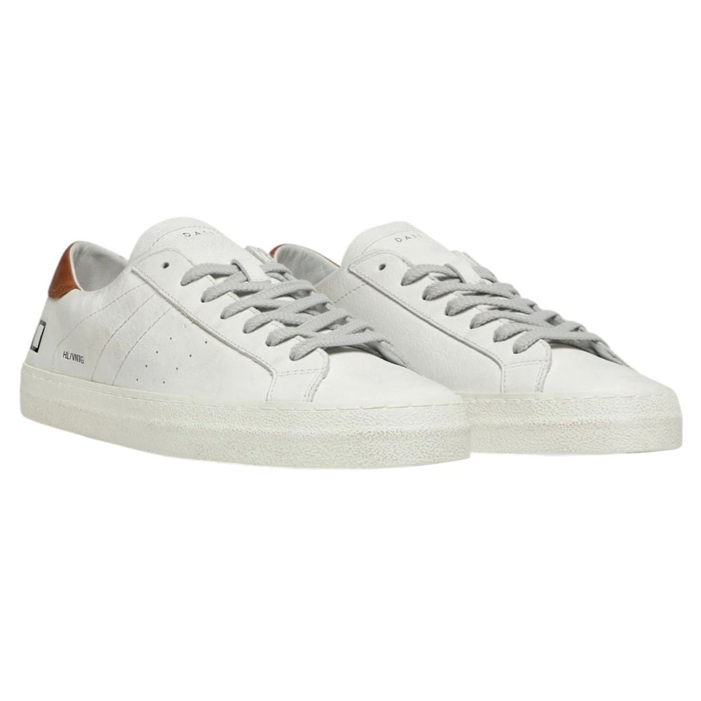 D.A.T.E White Leather Sneaker D.A.T.E