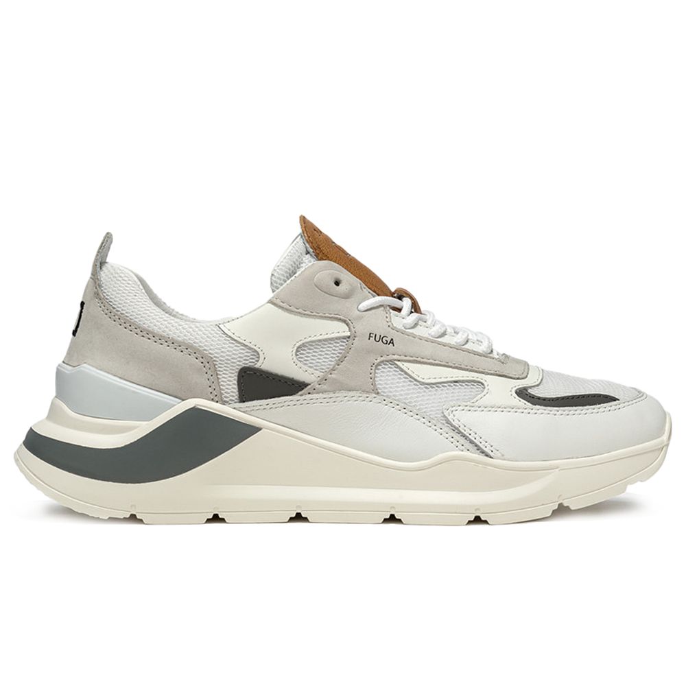 D.A.T.E White Leather Sneaker D.A.T.E