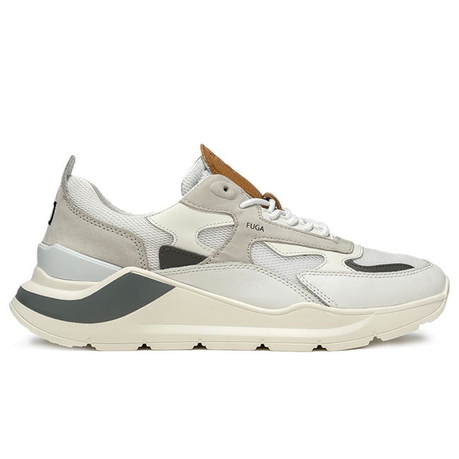 D.A.T.E White Leather Sneaker D.A.T.E