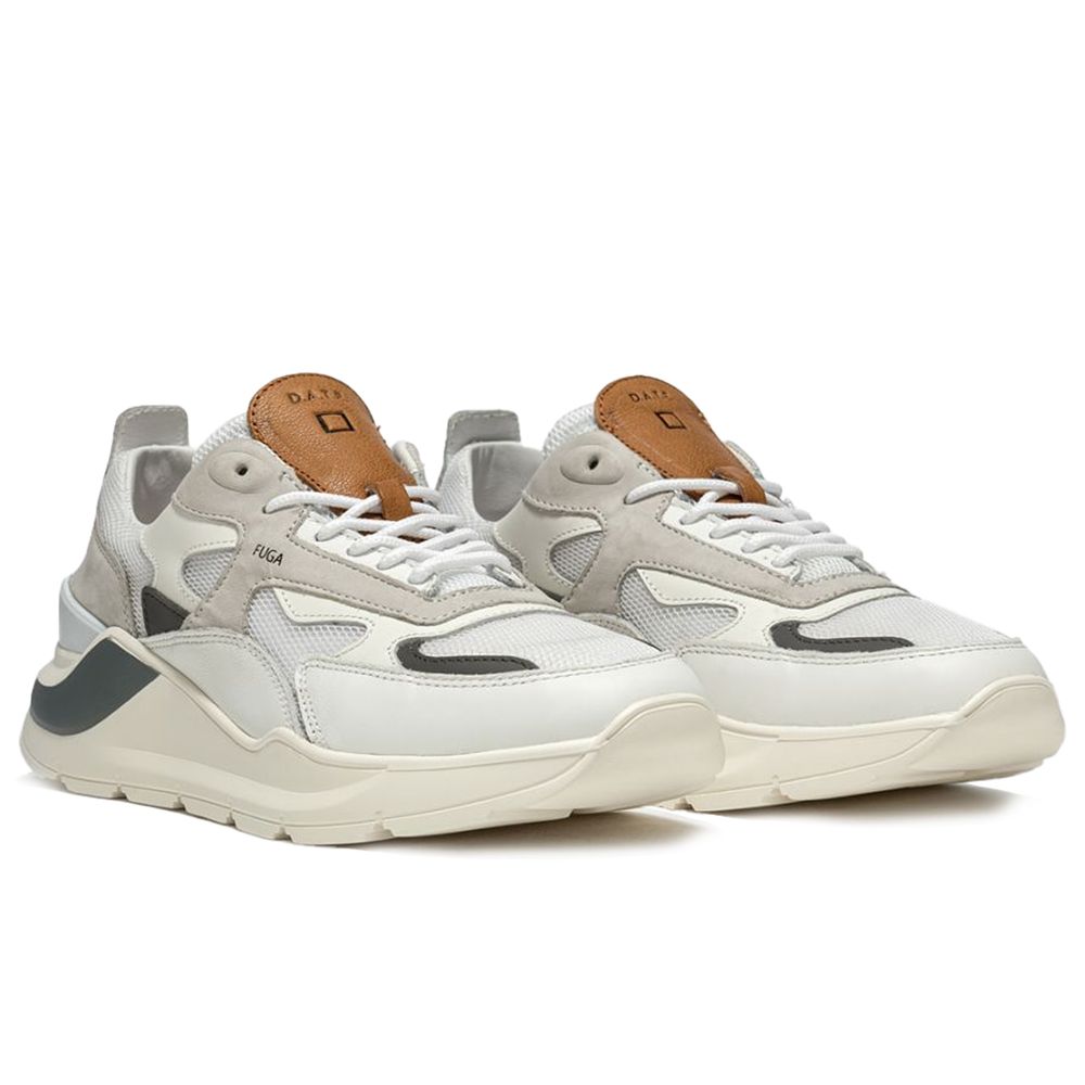 D.A.T.E White Leather Sneaker D.A.T.E
