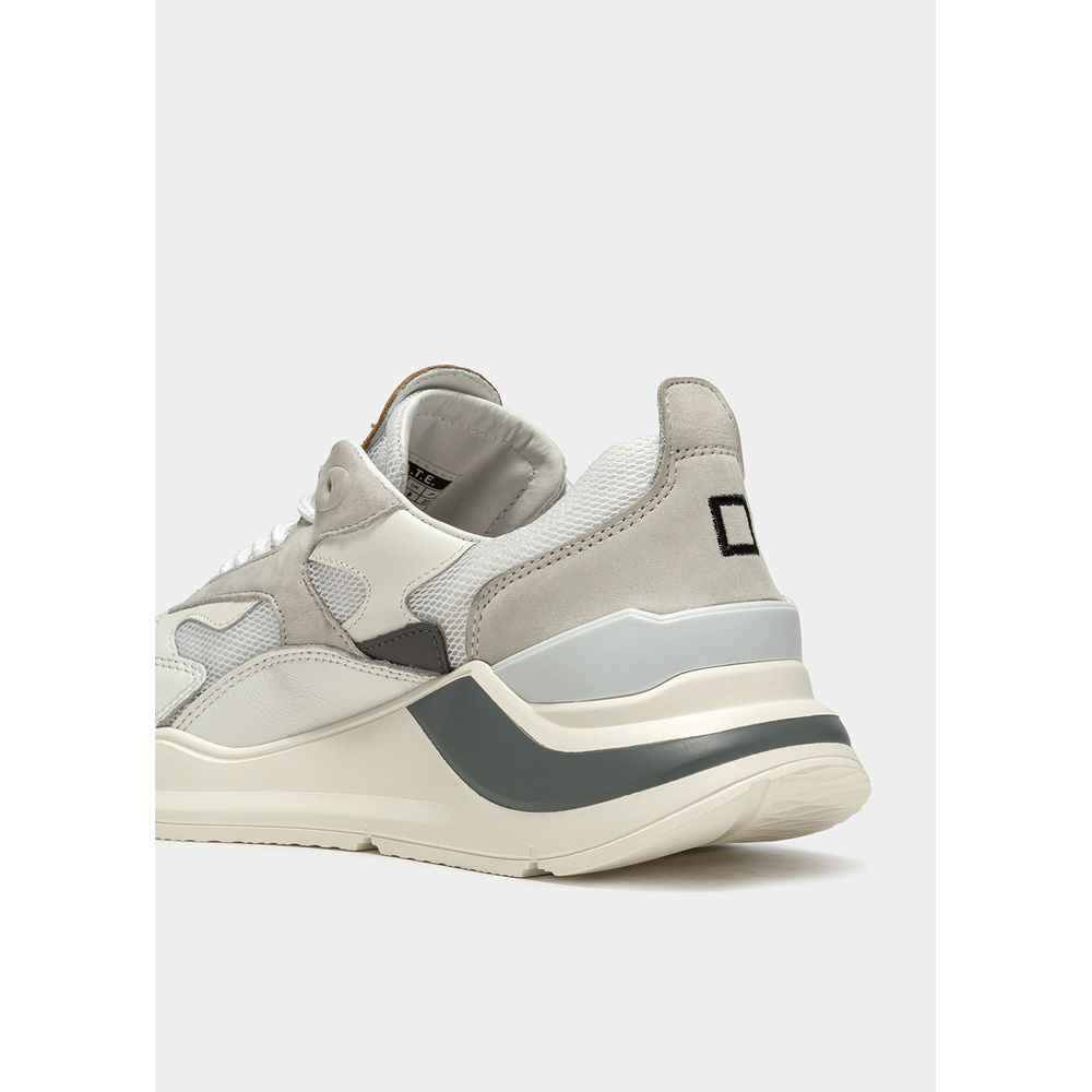 D.A.T.E White Leather Sneaker D.A.T.E