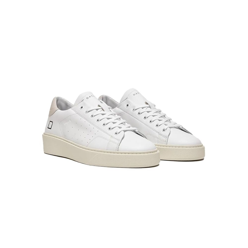 D.A.T.E White Leather Sneaker D.A.T.E