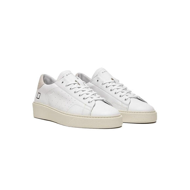 D.A.T.E White Leather Sneaker D.A.T.E
